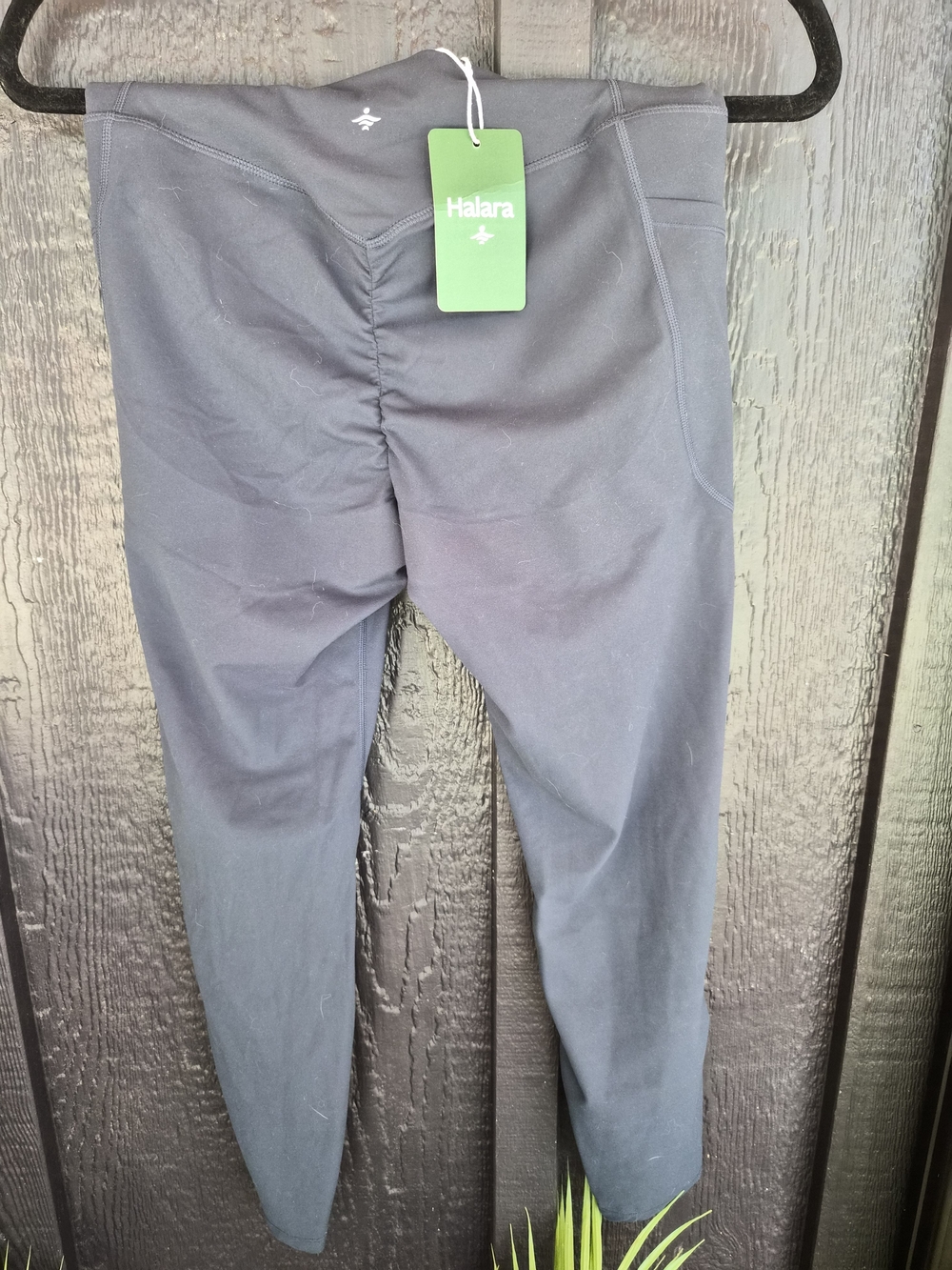 Halara High-Waist Ruched Black Leggings With Butt Lift